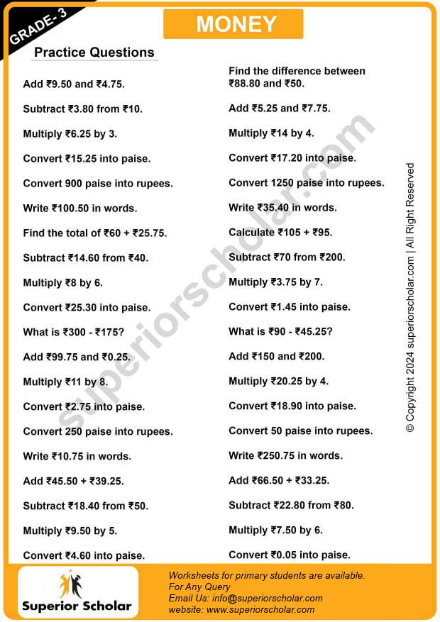 Money Worksheet