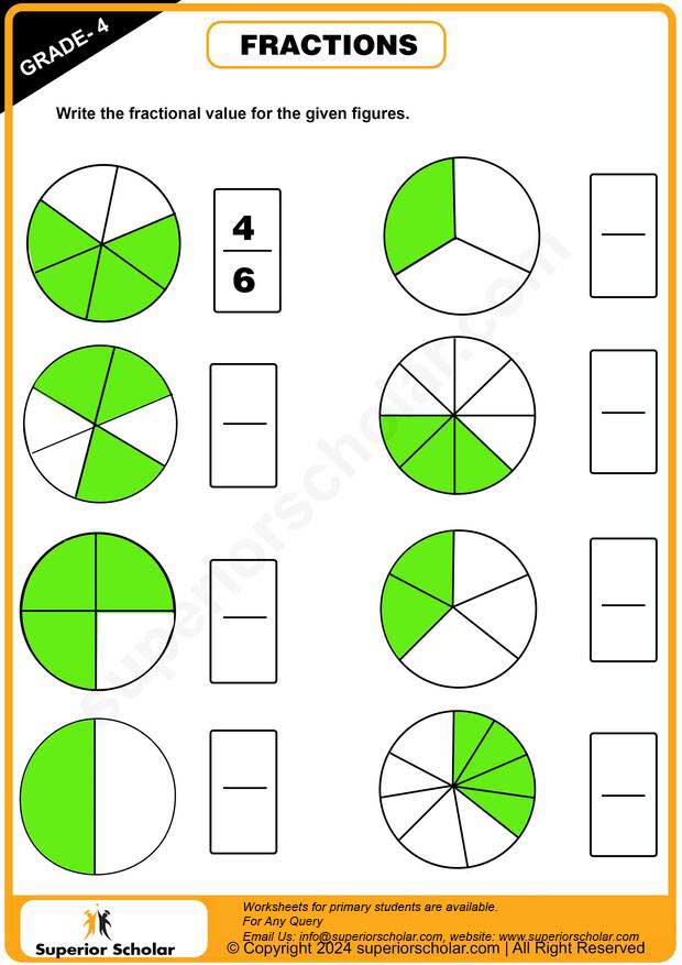 fraction worksheet