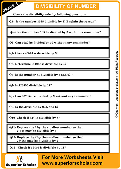 divisibility rule